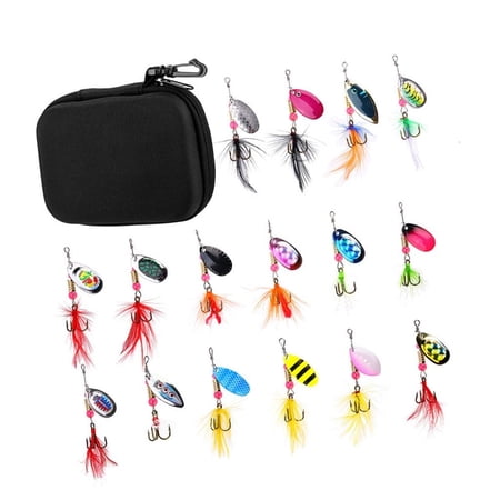 Youthyao Spoon Fish Lures Fishing Spinner Casting Baits Professional Metal Construction Curved Fishing Lures Sequins Baits Set