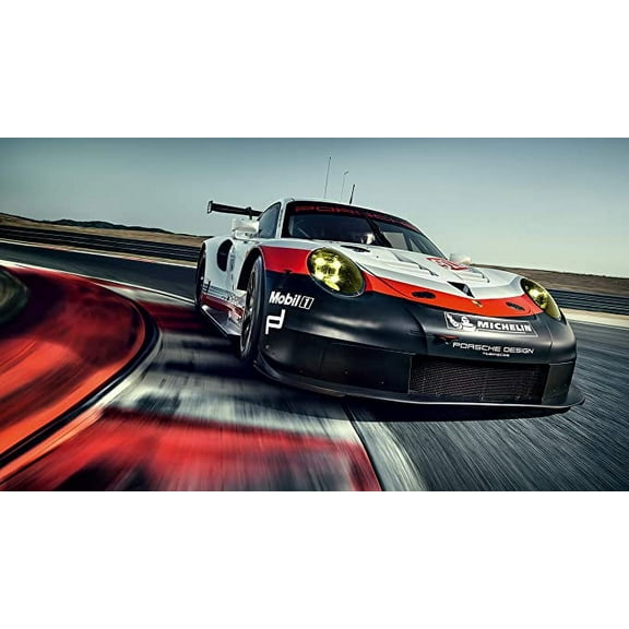 Iconic Arts Supercar- Porsche 911-RSR Laminated 24x36 Poster