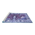 thumbnail image 2 of Ahgly Company Machine Washable Indoor Round Animal Blue Traditional Area Rugs, 6' Round, 2 of 4