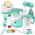 thumbnail image 1 of Juego de cocina de juguete BRIGPICIOUS Pretend Play con cafetera y batidora, 1 of 6