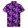 thumbnail image 3 of Camisa hawaiana con estampado 3D de plantas tropicales para hombre, camisas con botones para playa, camisetas de manga corta de verano, blusa hawaiana con solapa de calle, 3 of 5