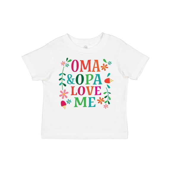 Inktastic Oma and Opa Love Me Girls Toddler T-Shirt