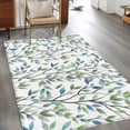 thumbnail image 2 of Area Rugs for Living Room Bedroom, Blue Green Eucalyptus 4'x6' Rug Washable Carpet Runner Indoor Outdoor, Spring Botanical Leaves Weeping Non Slip Accent Floor Mats Rug for Kitchen, Office, 2 of 8