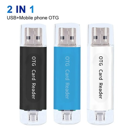 Image of Farfi 2 in 1 USB 2.0 Phone OTG Dual TF SD Card Reader Adapter for PC Computer Android