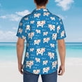 thumbnail image 5 of Cauagu Cows Milk Print Hawaiian Shirt for Men,Casual Short Sleeve Button Down Shirts Summer Beach Men's Regular-Fit Short-Sleeve Print Shirt -X-Large, 5 of 6