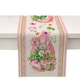 thumbnail image 1 of Binwennn And Candy Table Vintage Table Runners 12 Ft Table Easter Bunny Egg Pattern Linen Print Kitchen Dining Room Insulated Decorative Placemat（D）, 1 of 7