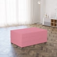 thumbnail image 3 of Eastern Foldable Mattress, Quatrefoil Motif, 74.8" x 39.4", Pastel Pink and White, by Ambesonne, 3 of 6