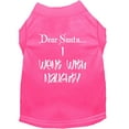 thumbnail image 6 of Christmas Screenprinted Dog Shirt, "Dear Santa, I Went With Naughty", 6 of 11