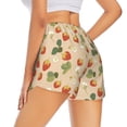 thumbnail image 3 of Fotbe Floral Strawberr Womens High Waist Running Shorts Athletic Workout Quick Dry Shorts for Women with Pockets Gym Yoga Summer Shorts-Large, 3 of 9