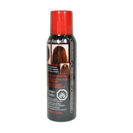 Jerome Russell Spray On Hair Color Thickener, Medium Brown, 3.5