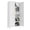 White-71", variant on Ochapa 61" Metal Storage Cabinet with 2 Doors & Adjustable Shelves, White for Bedroom, Living Room, Kitchen