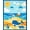 Blue Orange Multi, Pattern 4, variant on ODIKA 2'x3' Washable Accent Rug Pet Friendly, Bedside Mat Animals Whale Turtle Underwater Coral Reef Cartoon Ocean Nautical for Bedroom, Nursery, RV