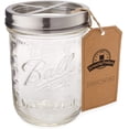 thumbnail image 3 of Jarmazing Products Mason Jar Toothbrush Holder - with 16 Ounce Ball Mason Jar  Made from Rust-Proof Stainless Steel, 3 of 4