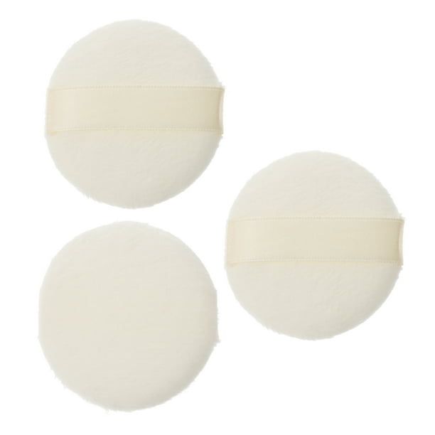 3 Pcs Ultra Short Plush Fluffy Powder Puff Comfortable Toddler Body