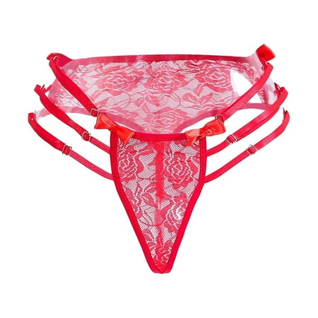 Bigersell Womens Bikini Underwear Clearance Cotton Underwear Women Seamless Thong Panty Style P-825 Nylon Brief Panties Ladies Cotton Thongs Briefs Mid Waist Women s Briefs Red 3Xl