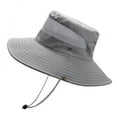 thumbnail image 2 of Dyfzdhu Bucket Hats Mens Outdoor Sun Protection Mesh Breathable Fisherman Cap Foldable Bucket Hat, 2 of 7