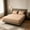 Khaki, variant on Waterproof Quilted Ice Silk Mattress Cover Breathable Cooling Summer Bed Protector For Bedroom Guest Room(Purple）