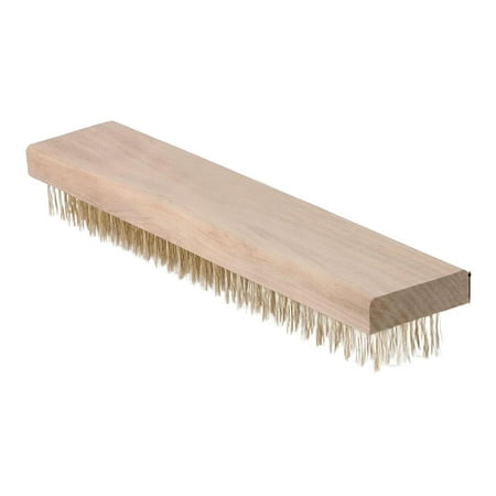 

SLGHLSAHG Deck Wire Brush Concrete Brush Cleaning Metal Surface Wire Scratch Brushes Rust Removal Barbecue Handle Wire Brush Wire Broom 30cm A28635