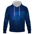 thumbnail image 1 of Sudadera con capucha y cremallera para hombre, mujer y niño, ropa de calle con estampado 3D, de manga larga, para niño y niña, 2024, 1 of 6