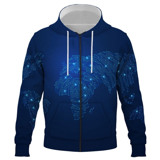 Sudadera con capucha y cremallera para hombre, mujer y niño, ropa de calle con estampado 3D, de manga larga, para niño y niña, 2024