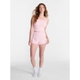 thumbnail image 2 of No Boundaries Ruffle Tank Top and Shorts Sleep Set, 2-Piece, Women's XS-XXL, 2 of 5