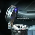 Car Ashtray, Luminous Car Ashtray With LED Light Lid, Mini Car Trash