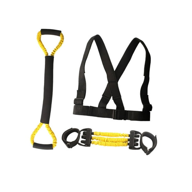 Bandas de resistencia para boxeo, cuerda de tracción, equipo de entrenamiento de boxeo con asas de espuma Amarillo