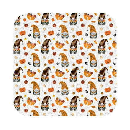 

Giroia Halloween Gnomes Coasters Leather Coasters Set of 6 Coaster for Drinks Square