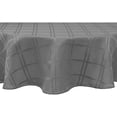 thumbnail image 3 of Origins Charcoal Gray Microfiber Tablecloth 90 inch Round, 3 of 3