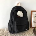 thumbnail image 1 of Schoolbag Female Student Korean Version Female Junior High School College Solid Color Backpack Versatile High-value Backpack, 1 of 5