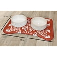 thumbnail image 2 of Simply Daisy Cuban Tile Bone Shape Pet Feeding Mat for Dogs, 2 of 3