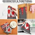 thumbnail image 4 of Little Gnomes Hearts Kitchen Dish Towels Set of 6 Absorbent Hand Towels, Lint-Free 18"x28" Sweet Valentines Day Dishcloths Fast Drying for Cooking Baking Home Clean, 4 of 7
