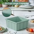 thumbnail image 5 of Silicone Freezer Tray For Soup Ice Cubes: 2-cup Freezing Trays With Lid Meal Prep - 4pack Silicon Portion Freeze Make Stock Souped Cube, 5 of 7