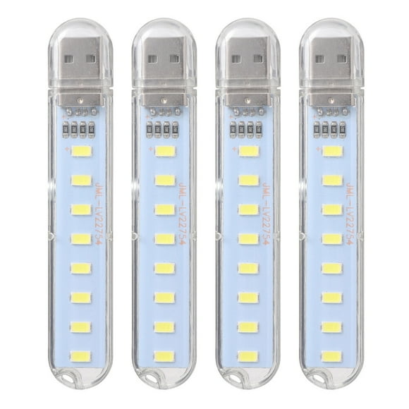 4pcs LED Night Light 8-LED Creative Mini Desk Lamp Reading Light Accessory