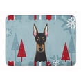 thumbnail image 1 of Carolines Treasures BB1741RUG Winter Holiday Doberman Machine Washable Memory Foam Mat, 1 of 4