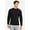 Black, variant on SLM Men’s 100% Cotton Thermal Top Waffle Knit Henley Undershirt