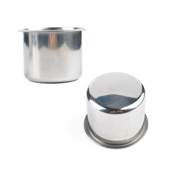 Worgeous Car Cup Holder Cup Holder Stainless Steel Prevent Spills for Car 1Set