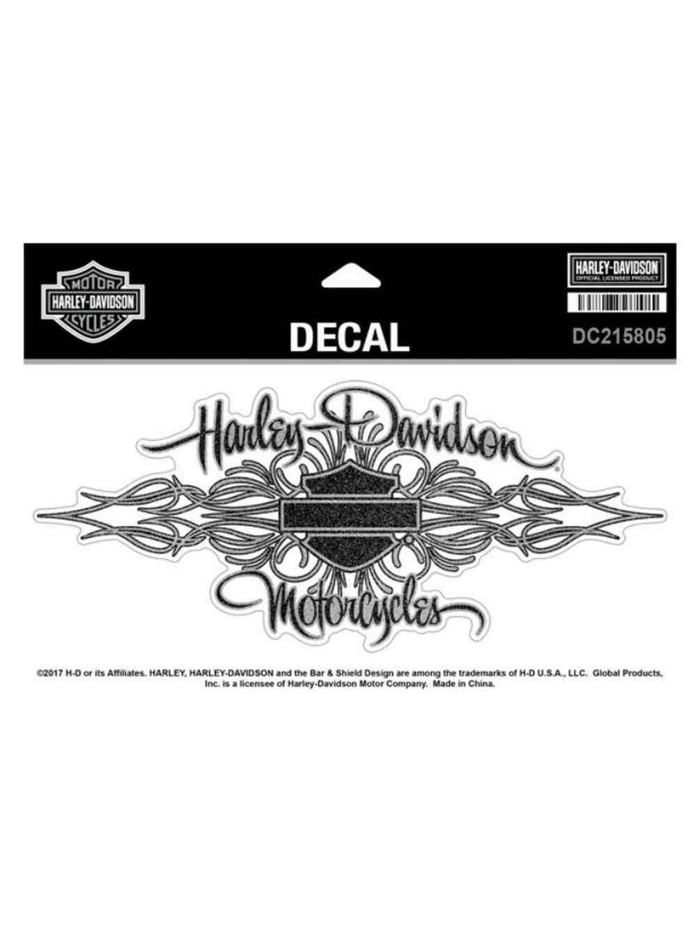 Harley Davidson Signature Glitter Decal Size Xl 8 125 X 3 625 Inches Dc215805 Harley Davidson Walmart Com