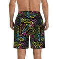 thumbnail image 3 of Bixox Men's Color Summer printing Casual Classic Fit Short Summer Beach Shorts, 3 of 6