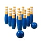 thumbnail image 5 of Juguete de bolos de madera para niños, juego de bolos, juguetes interactivos de madera para exteriores, juguetes deportivos para el aire libre, juegos, 5 of 10