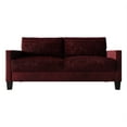 thumbnail image 3 of Castle Place Contemporary Corduroy Velvet Sofa, Red, 3 of 7