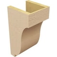 thumbnail image 5 of 7"W x 7"D x 14"H Wide Van Buren Rough Cedar Woodgrain TimberThane Corbel, Primed Tan, 5 of 6