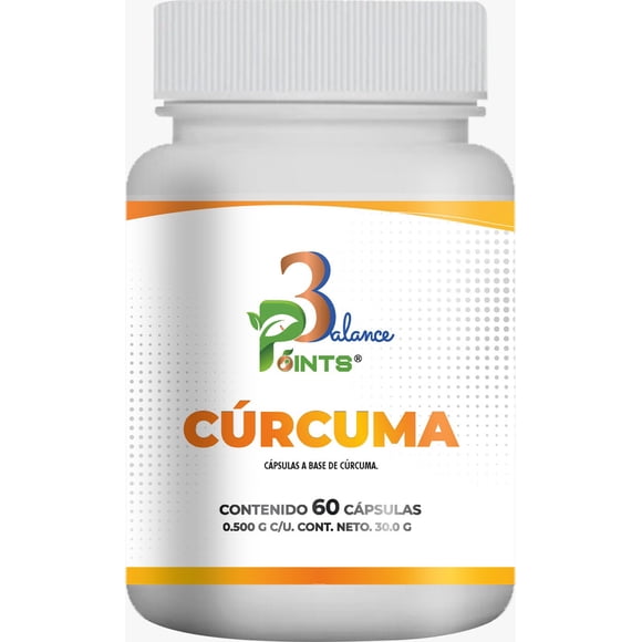 Cúrcuma, 3 Balance Points, 60 capsulas