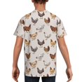 thumbnail image 5 of Wukai Various Chicken Youth Unisex Short Sleeve T-Shirt for Boys, Girls, Teens, and Kids-Medium, 5 of 7