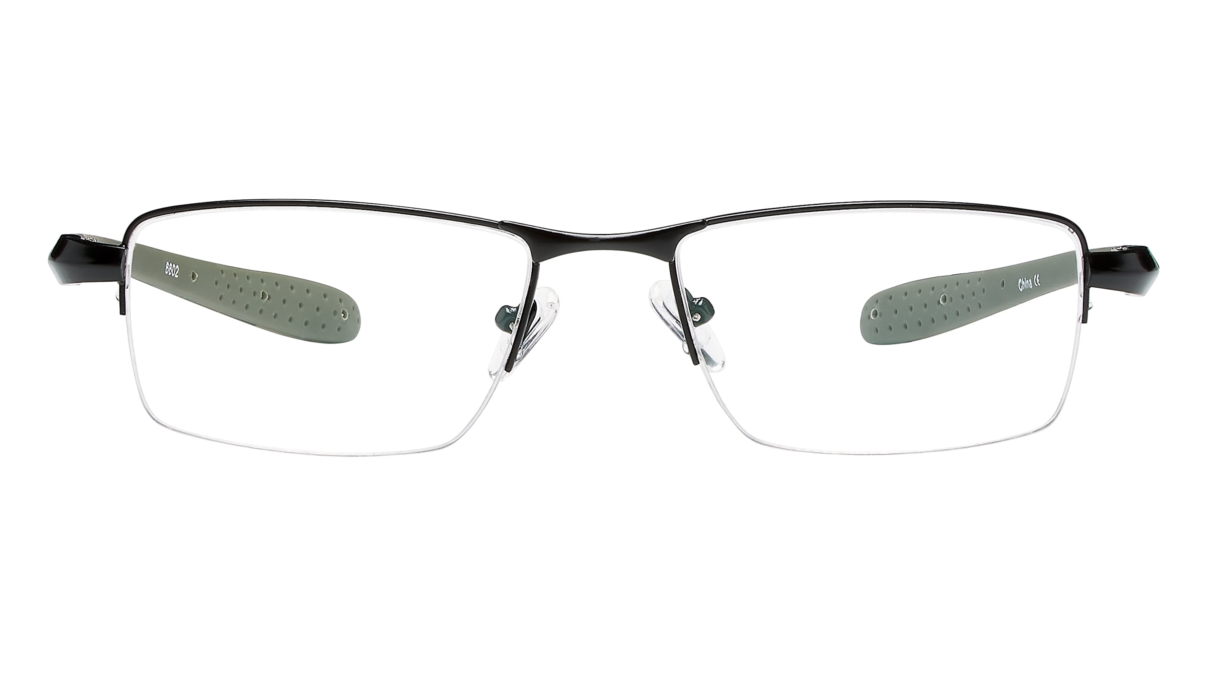 SAV Sportex Reading Glasses, Semi-Rimless Sport Frame, AR4145, +1.25, Gray