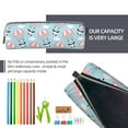 thumbnail image 5 of Fotbe Cute Panda Flying in the Sky Pattern Leather Pencil Case, Pencil Pouch with Durable Zipper, Compact and Stylish Organizer for Stationery, Art Supplies, Travel Essentials, 5 of 7