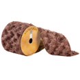 thumbnail image 1 of Vickerman Q170010 4 in. x 10 Yard Medium Brown Fur Gold Back Wired Ribbon, 1 of 1