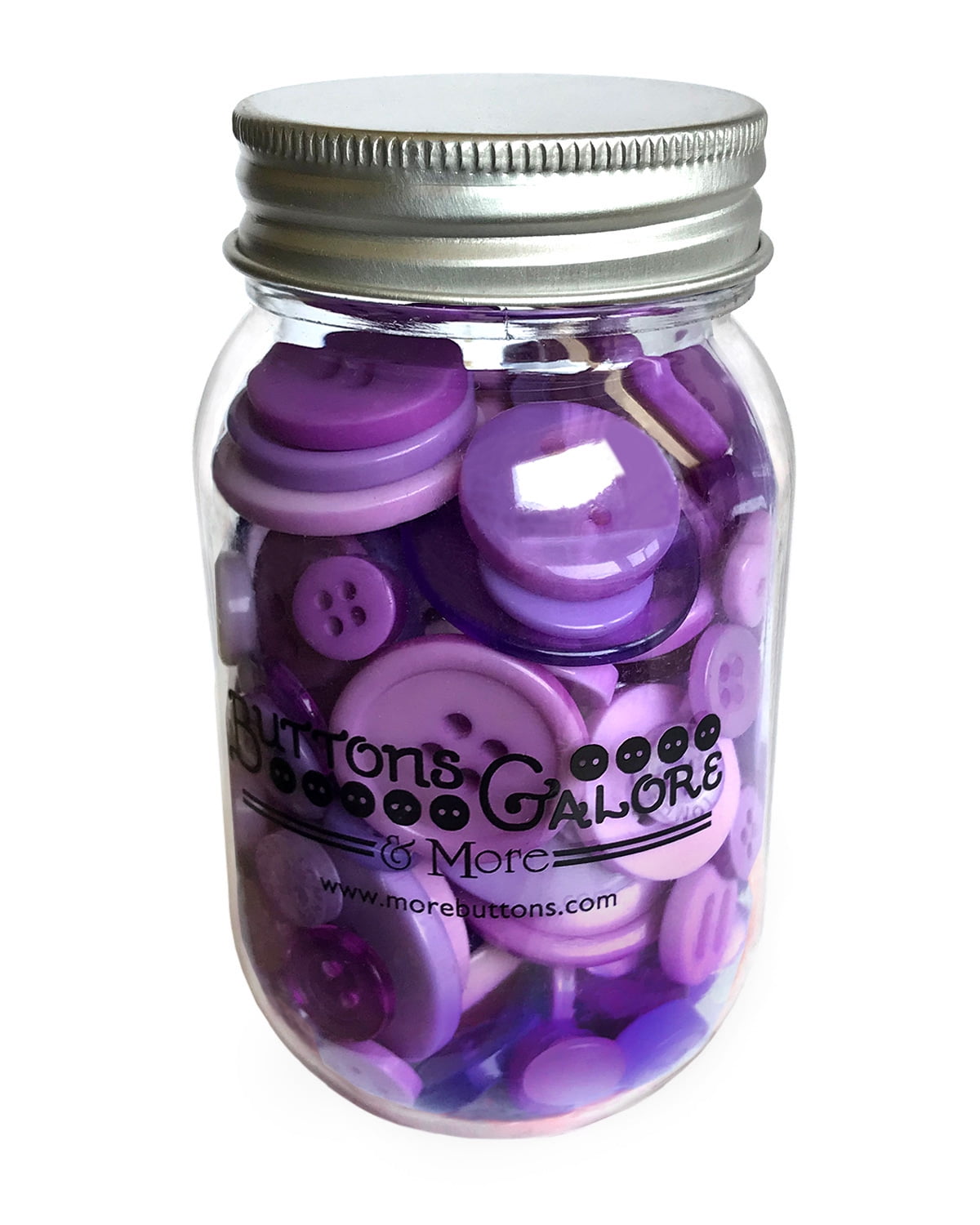 Buttons Galore 700+ Spring Colors Craft & Sewing Buttons in Mason Jar