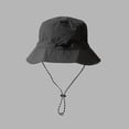 thumbnail image 3 of HOMEIORA Waterproof Bucket Rain Hat with Chin Strap Quick Dry Packable Boonie Sun Hat Safari Hat UV Protection - Gray, 1 Pack, 3 of 4