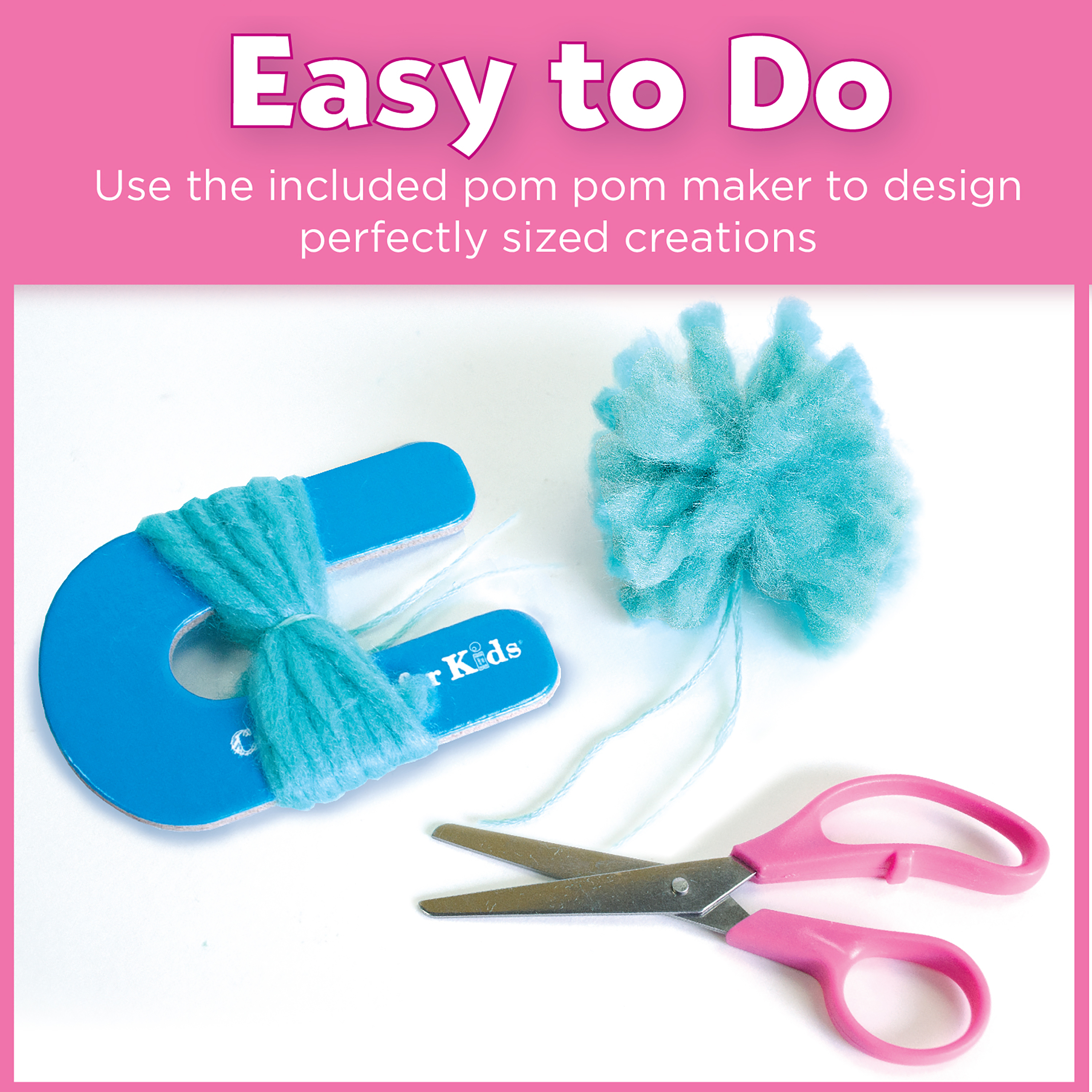 Creativity for Kids Pom Pom Key Chains- Child Craft Kit for Boys and Girls (10 Pieces) - image 5 of 8